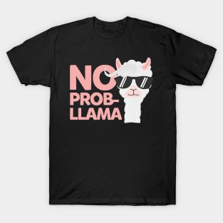 No Probllama No Problem Llama Lovers Premium T-Shirt